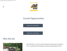 Tablet Screenshot of boonvillenow.org